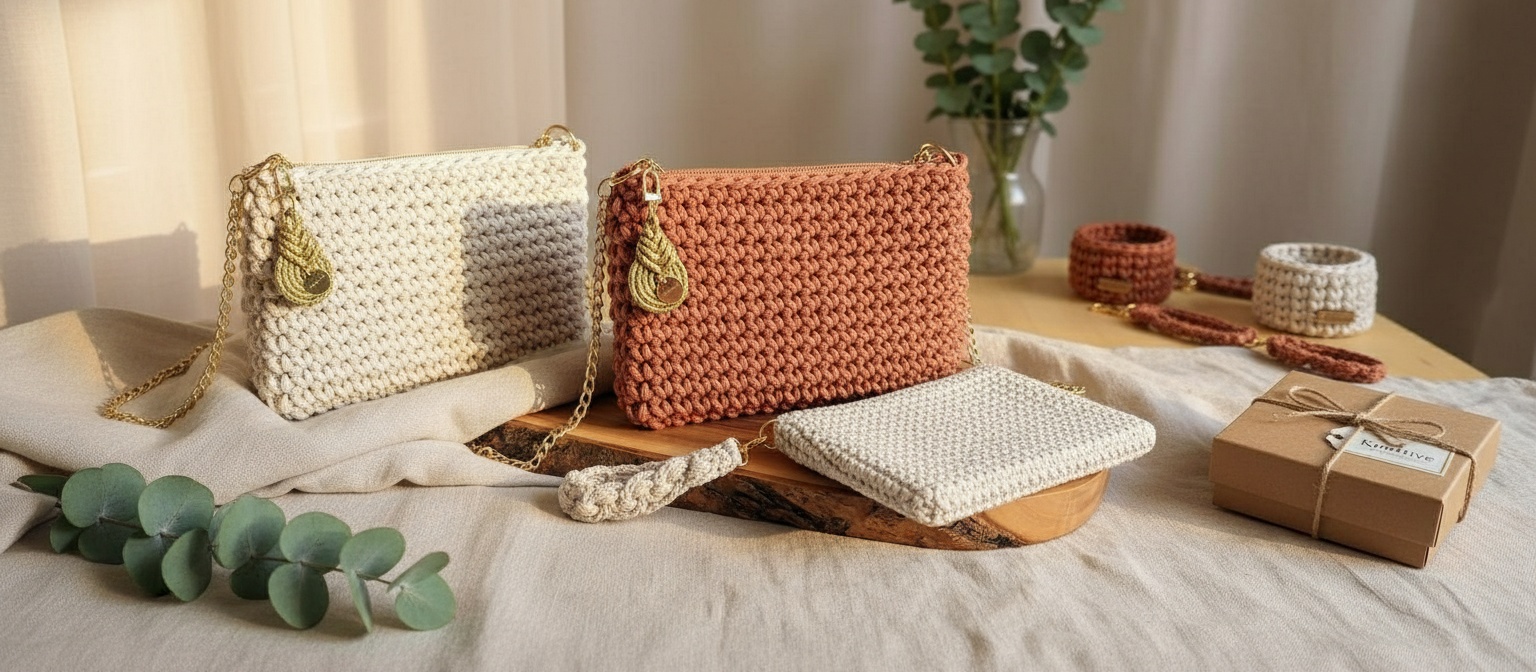Knottive handmade purse